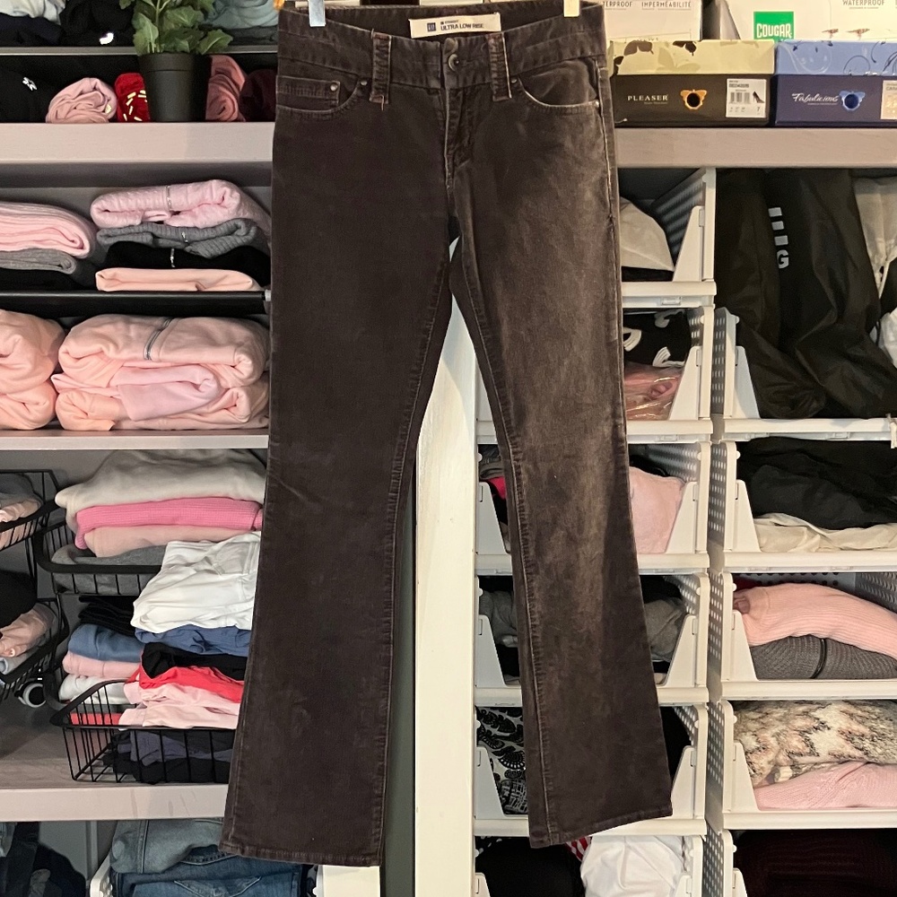 Gap Dark Brown Relaxed Corduroy Pants
